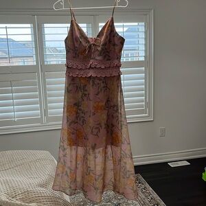 KEEPERS pink midi dress - Size S